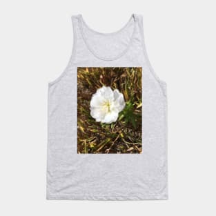 White Flower Tank Top